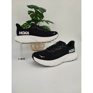 Hoka Arahi 7 Women's Size 7B US Mesh Black Running Shoes Athletic 1147851-BWHT